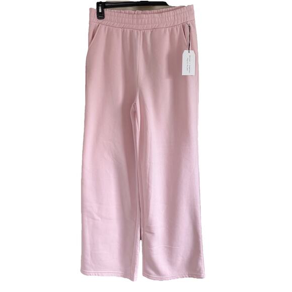 New with Tags Better Together Wide Leg Pink Sweatpants Size Large (31x29.5) - Picture 1 of 14